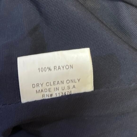 Yigal Azrouel Navy Blue Draped High Waisted Stretch Ruched Pencil Mini Skirt S - Picture 5 of 5